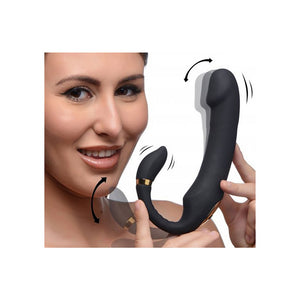 Pleasure - Siliconen Vibrator met Clitoris Stimulator en G - spot Stimulatie - EroticToyzProducten,Toys,Vibrators,Clitoris Stimulator,Tip Vibrator,G - Spot Vibrator,,GeslachtsneutraalXR Brands