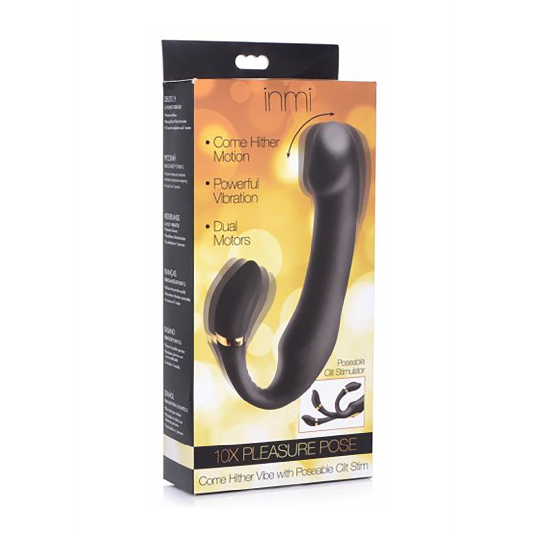 Pleasure - Siliconen Vibrator met Clitoris Stimulator en G - spot Stimulatie - EroticToyzProducten,Toys,Vibrators,Clitoris Stimulator,Tip Vibrator,G - Spot Vibrator,,GeslachtsneutraalXR Brands