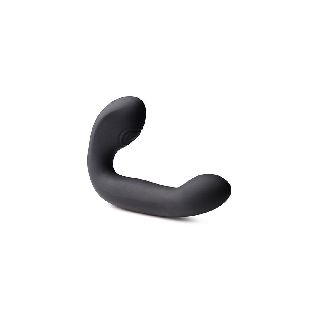 'Power Shake Come Hither Silicone Vibrator 18 cm - Zwart/Goud' - EroticToyzG - Spot VibratorXR Brands