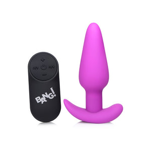 'Premium Silicone Butt Plug met 21 Vibraties en Afstandsbediening - Zwart' - EroticToyzButtplugs Anale Dildo's VibrerendXR Brands