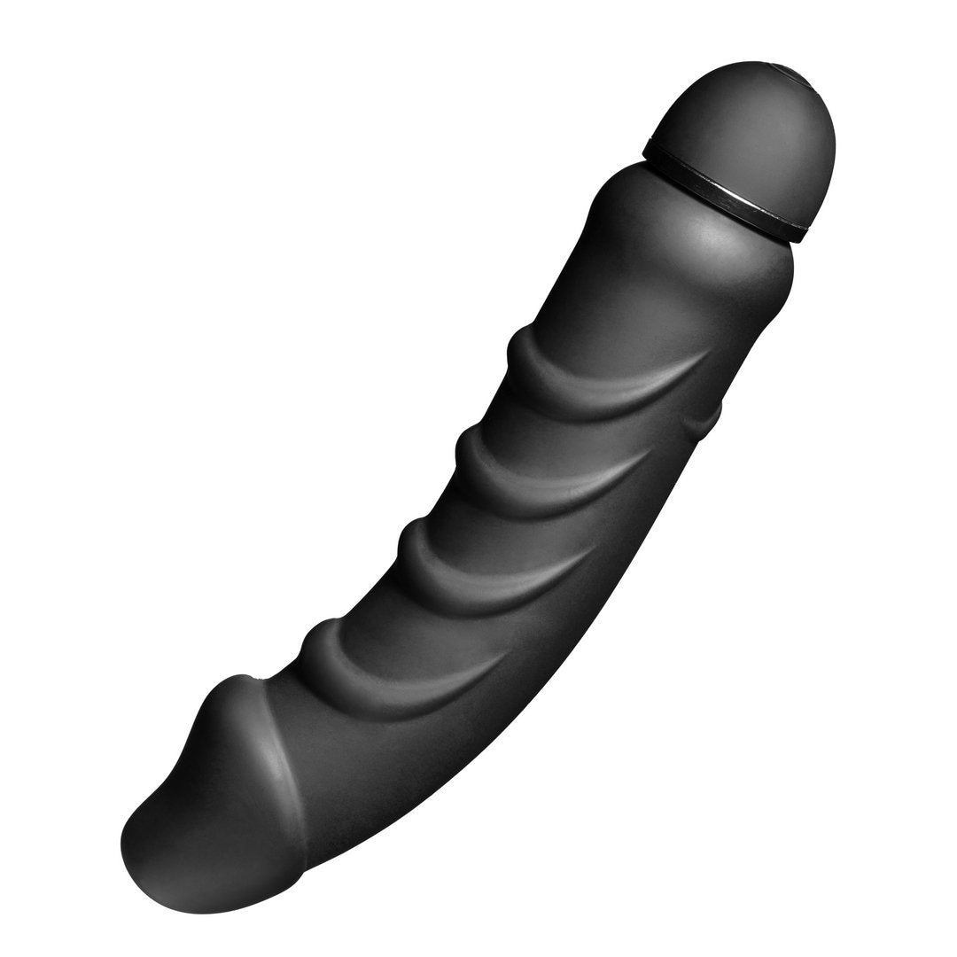 'Premium Silicone Vibrator Met 5 Snelheden - Zwart' - EroticToyzRealistische VibratorsXR Brands