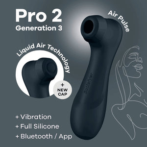 Pro 2 Generatie 3 – Clitoris Vibrator met Vibratie en Liquid Air Technologie - EroticToyzProducten,Toys,Vibrators,Airpulse - Vibrator,Clitoris Stimulator,Air Pulse,,GeslachtsneutraalSatisfyer