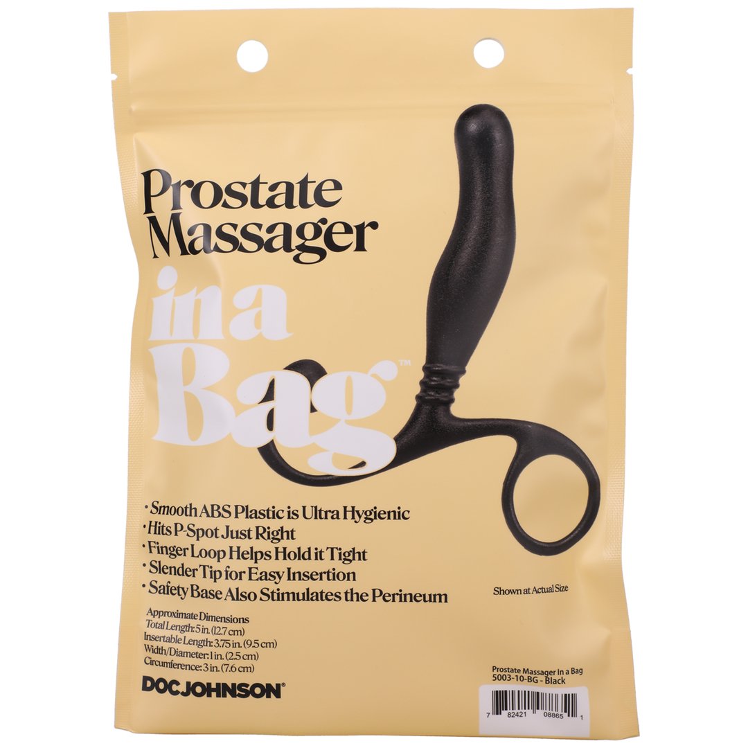 Prostaat Massager - Zwart ABS Plastic - Precisie Prostaatstimulatie - EroticToyzProducten,Toys,Anaal Toys,Prostaatstimulatoren,Nieuwe Producten,,GeslachtsneutraalDoc Johnson