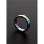 Rainbow Flat CRing 0.3 x 1.8 / 8 x 45 mm - EroticToyzCockringenSteel by Shots