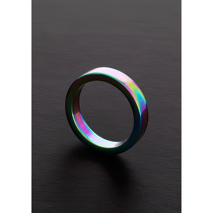 Rainbow Flat CRing 0.3 x 2 / 8 x 50 mm - EroticToyzCockringenSteel by Shots