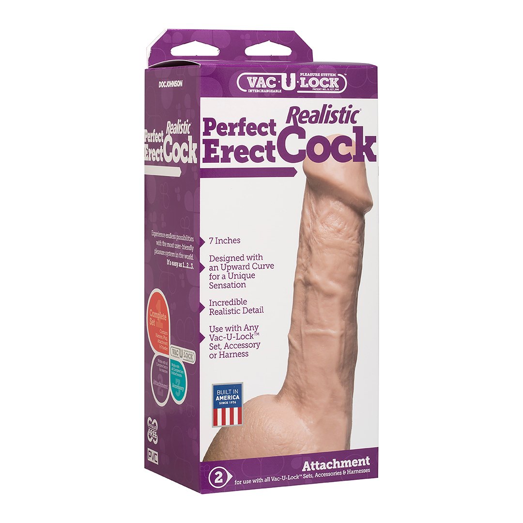 'Real Feel Dildo Met Kromming - 18 cm - Huidskleur' - EroticToyzVoorbinddildo'sDoc Johnson