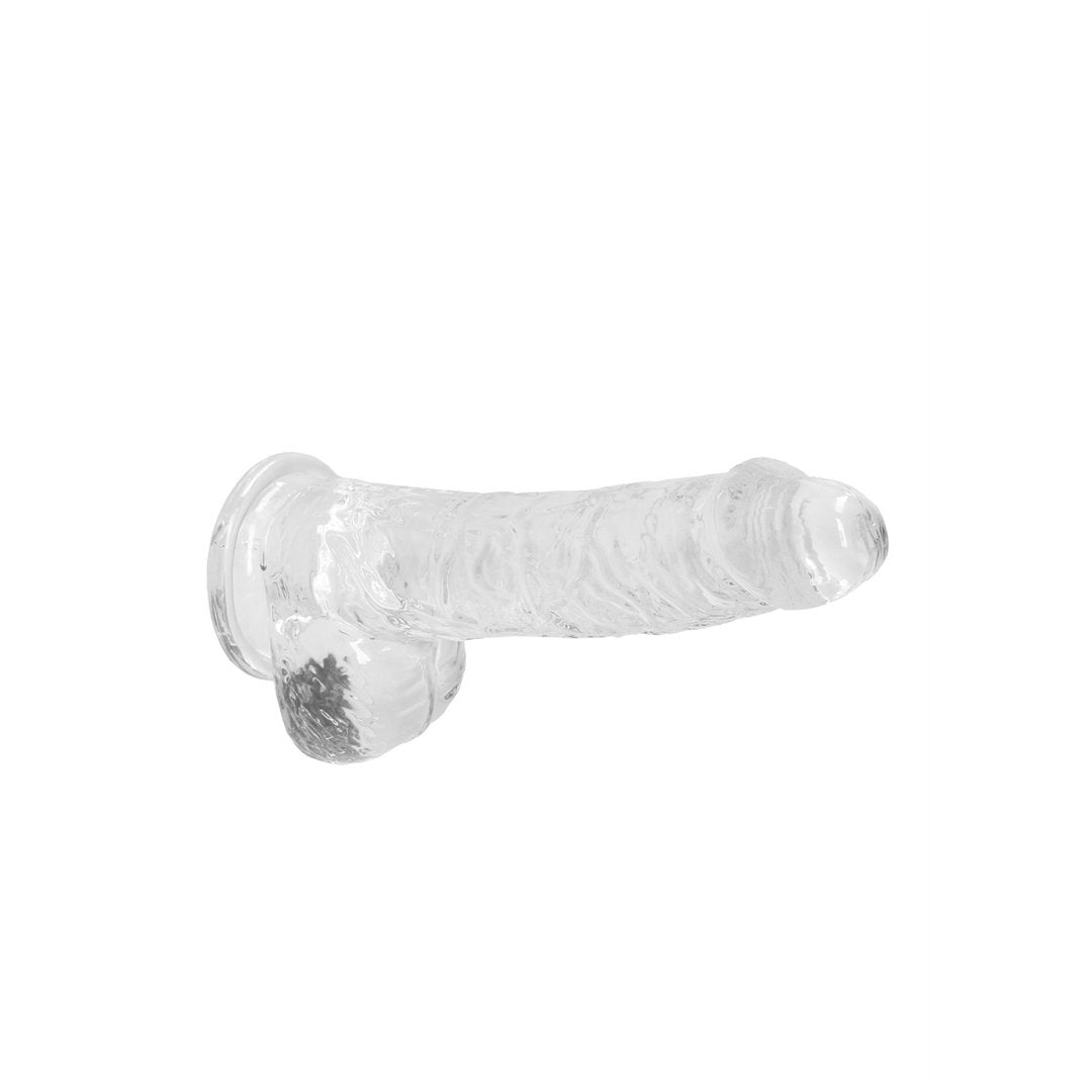 Realistische Dildo met Ballen - 15 cm - REALROCK CRYSTAL CLEAR - EroticToyzProducten,Toys,Dildos,Realistische Dildo's,,GeslachtsneutraalRealRock by Shots