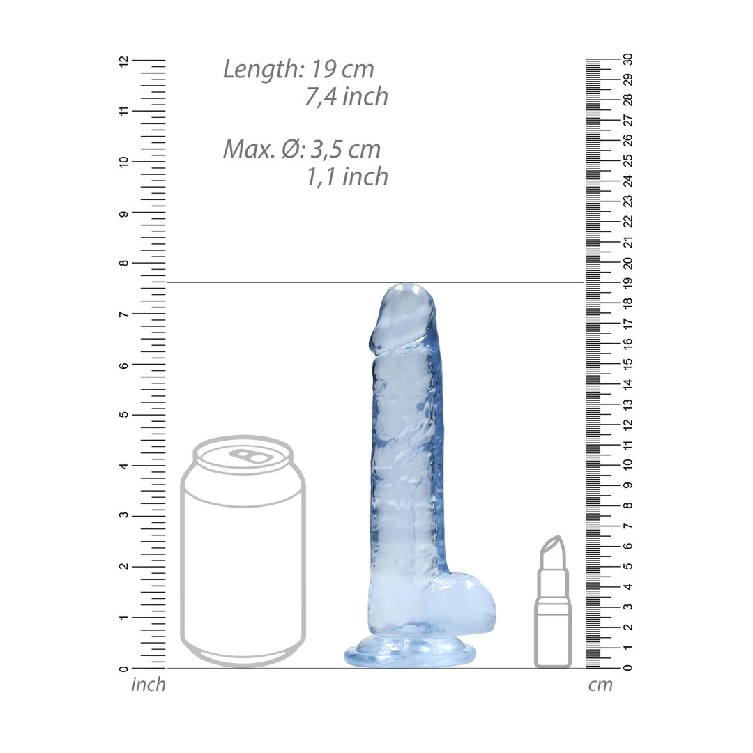 Realistische Dildo met Ballen - 19 cm - Met Zuignap - EroticToyzProducten,Toys,Dildos,Realistische Dildo's,,GeslachtsneutraalRealRock by Shots