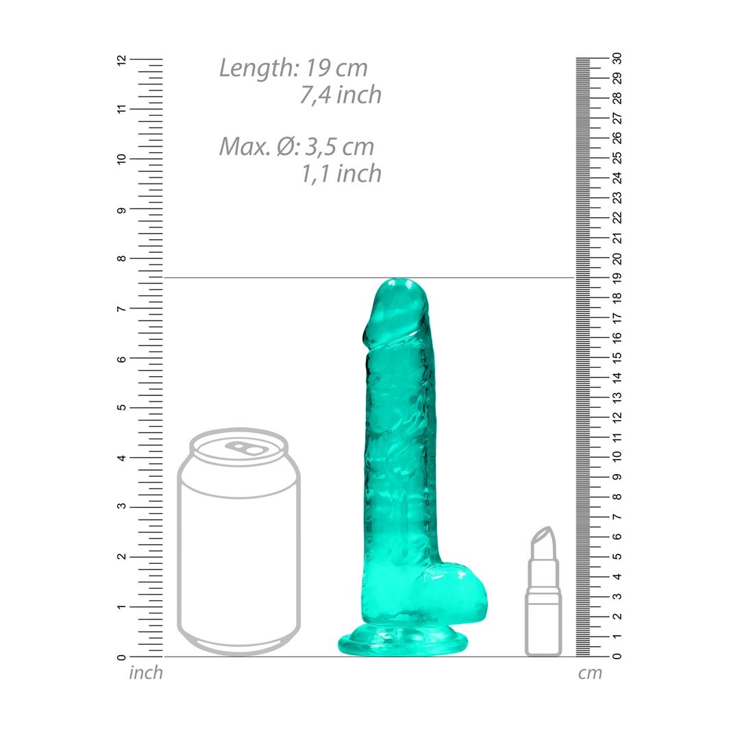 Realistische Dildo met Ballen - 19 cm - Met Zuignap - EroticToyzProducten,Toys,Dildos,Realistische Dildo's,,GeslachtsneutraalRealRock by Shots