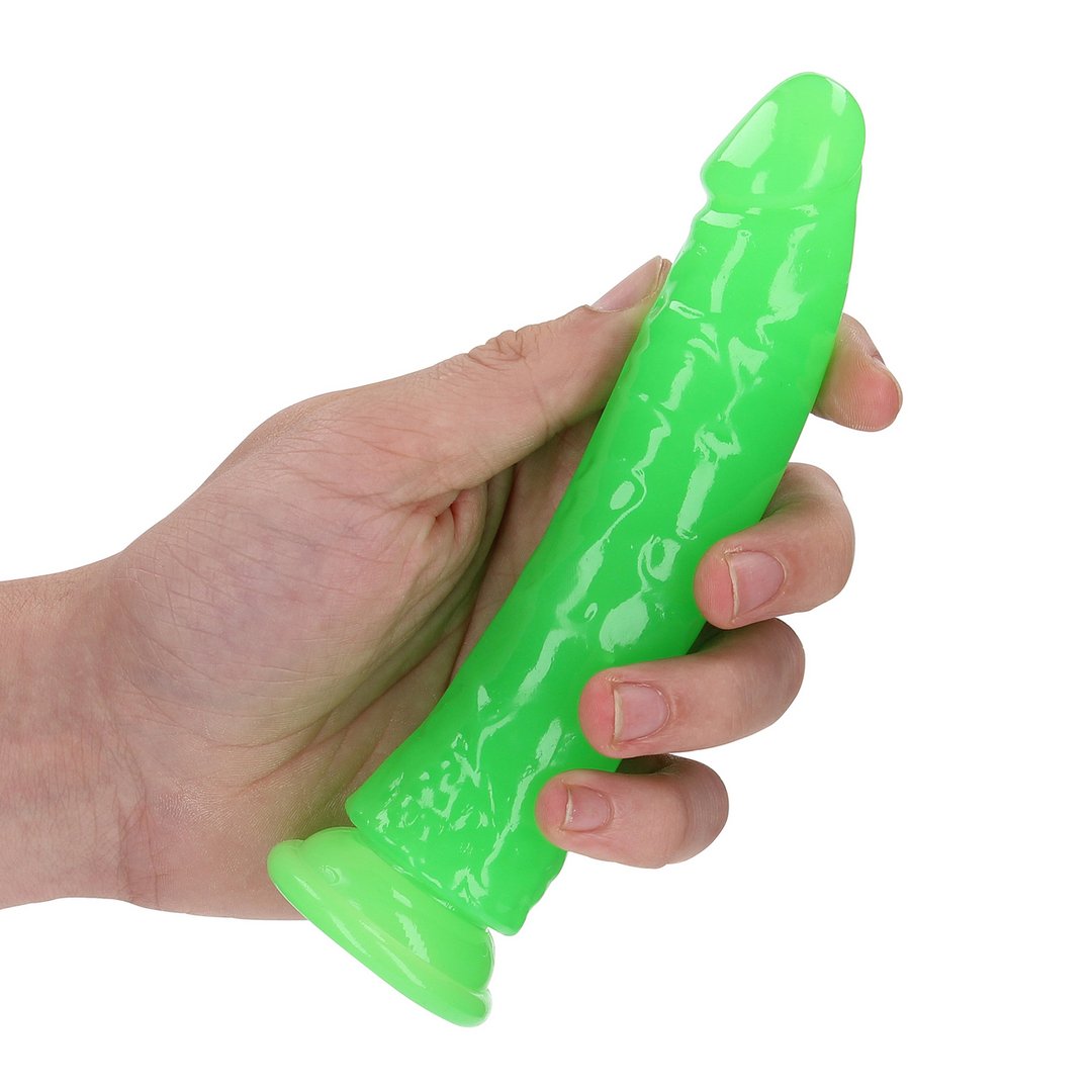 Realistische Dildo met Zuignap - 15,5 cm Glow in the Dark - EroticToyzProducten,Toys,Dildos,Realistische Dildo's,,RealRock by Shots