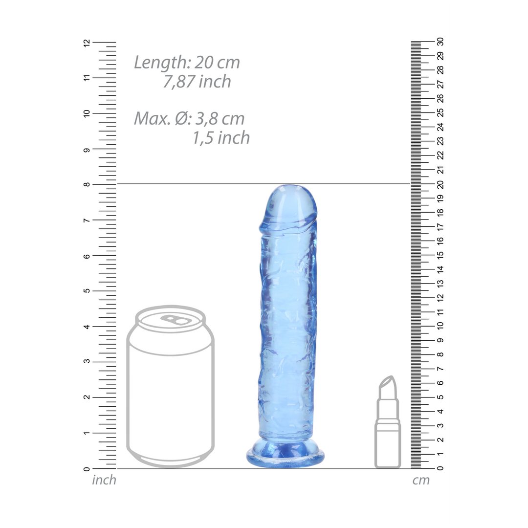 Realistische Dildo met Zuignap - 18 cm - Transparant - EroticToyzProducten,Toys,Dildos,Realistische Dildo's,,RealRock by Shots