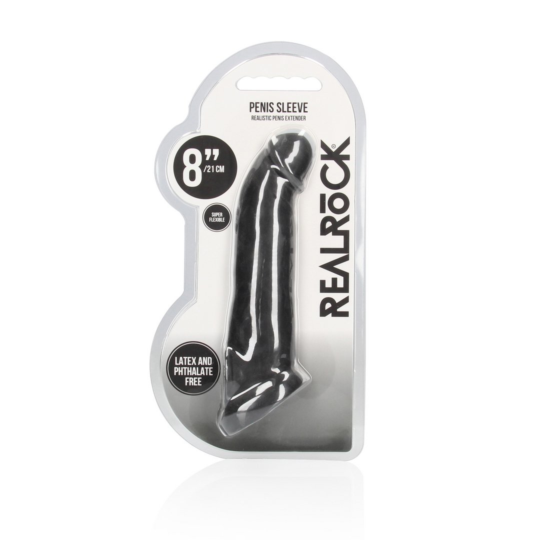 Realistische Penis Hoes - 20 cm - Voor Extra Lengte en Comfort - EroticToyzProducten,Toys,Toys voor Mannen,Penis Sleeve,,MannelijkRealRock by Shots