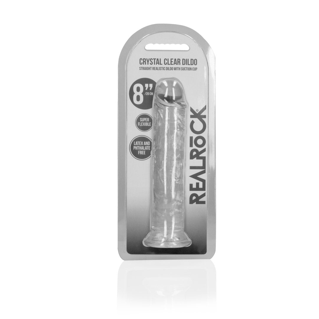 Realistische Rechte Dildo met Zuignap - 20 cm - EroticToyzProducten,Toys,Dildos,Realistische Dildo's,,RealRock by Shots