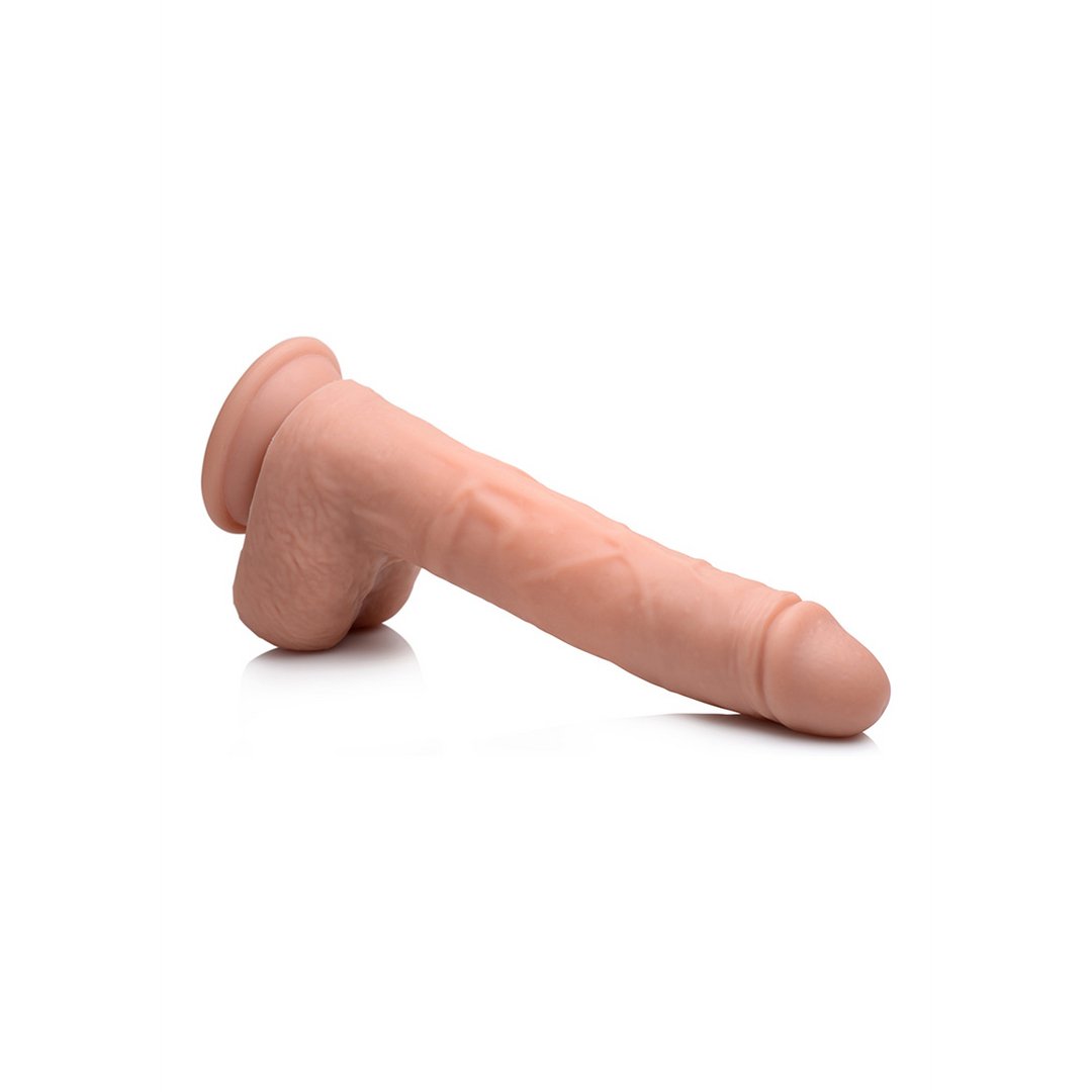 Realistische Siliconen Dildo met Vibraties en Stootfunctie - 20,5 cm Met Ballen - EroticToyzThrusting VibratorsCurve Toys