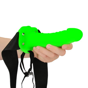 Realistische Strap - on Dildo - 18 cm - Glow in the Dark - EroticToyzProducten,Toys,Toys voor Koppels,Voorbinddildo's,,GeslachtsneutraalOuch! by Shots