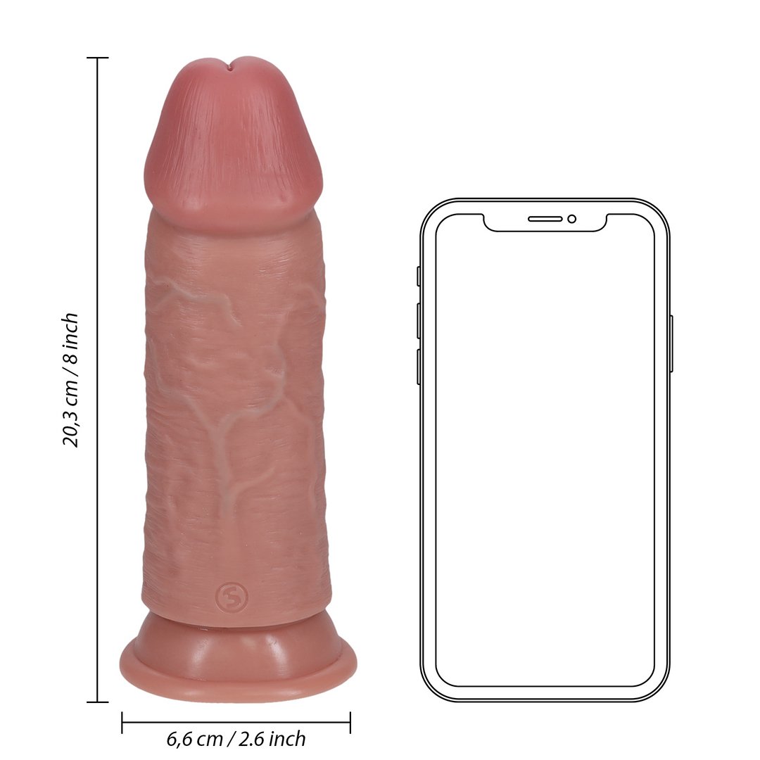 RealRock Extra Dikke Dildo Zonder Ballen 20,3 cm - Vleeskleurig - EroticToyzRealistische Dildo'sRealRock by Shots