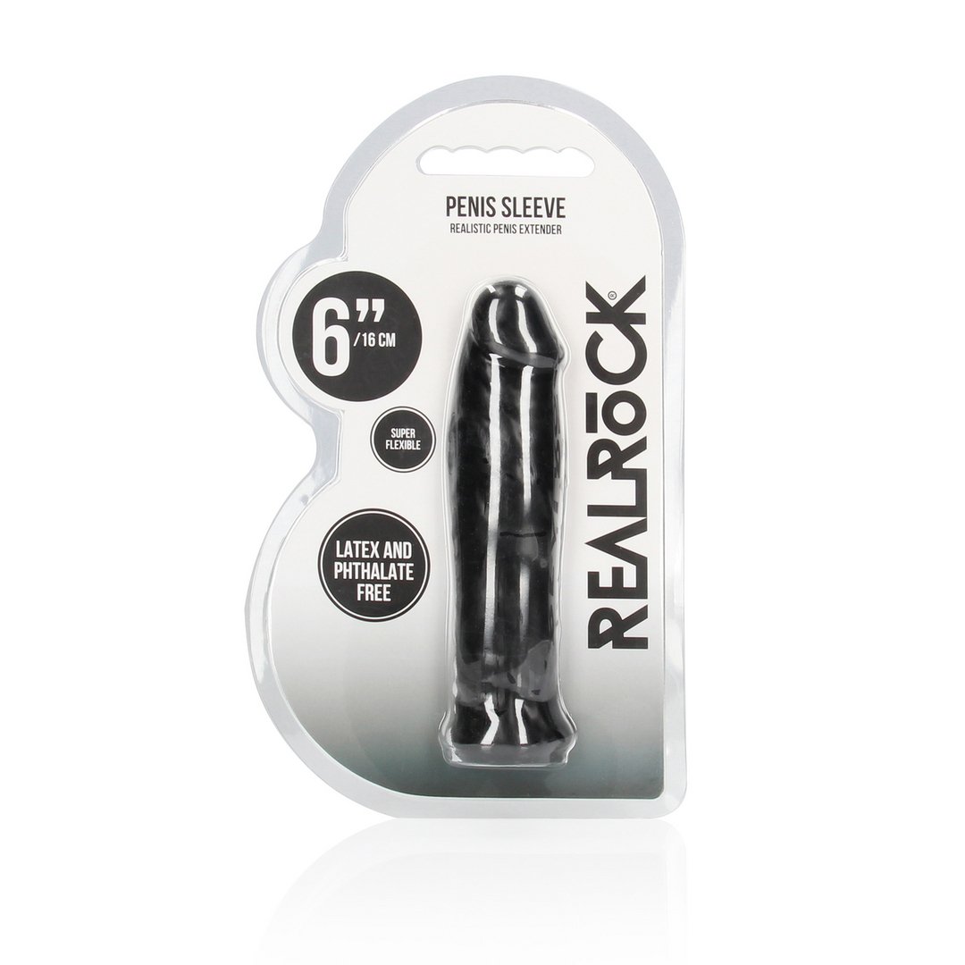 RealRock Penis Sheath - 16 cm voor Verlenging en Realistisch Gevoel - EroticToyzProducten,Toys,Toys voor Mannen,Penis Sleeve,,MannelijkRealRock by Shots