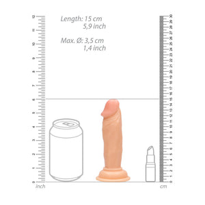 RealRock Realistische Dildo - 15 cm - EroticToyzProducten,Toys,Dildos,Realistische Dildo's,,GeslachtsneutraalRealRock by Shots