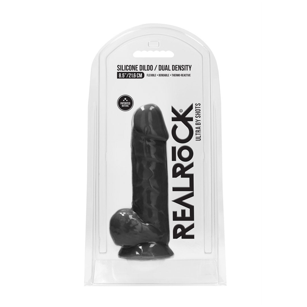 RealRock Silicone Dildo met Realistische Ballen - 21,6 cm - EroticToyzProducten,Toys,Dildos,Realistische Dildo's,,GeslachtsneutraalRealRock by Shots