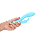 Ribbed Ultra Zachte Silicone Rabbit Vibrator - Glacial Blue - EroticToyzProducten,Toys,Vibrators,Rabbit Vibrators,,VrouwelijkLoveline by Shots