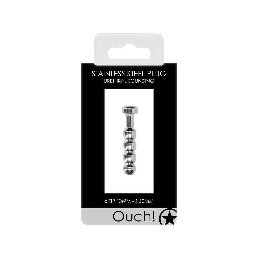 Ribbelige Holle Penis Plug - 10 mm - EroticToyzProducten,Toys,Toys voor Mannen,Urethrale Toys,Outlet,,MannelijkOuch! by Shots