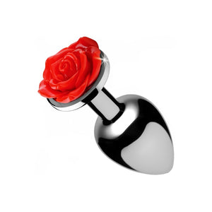 Rode Roos - Buttplug - Medium - Metalen Afwerking - EroticToyzProducten,Toys,Anaal Toys,Buttplugs Anale Dildo's,Buttplugs Anale Dildo's Niet Vibrerend,,GeslachtsneutraalXR Brands