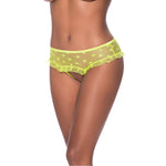 Rokachtige Hipster met Open Kruis Panty - XL - Lime - EroticToyzProducten,Lingerie,Lingerie voor Haar,Strings en Slipjes,,VrouwelijkMagic Silk