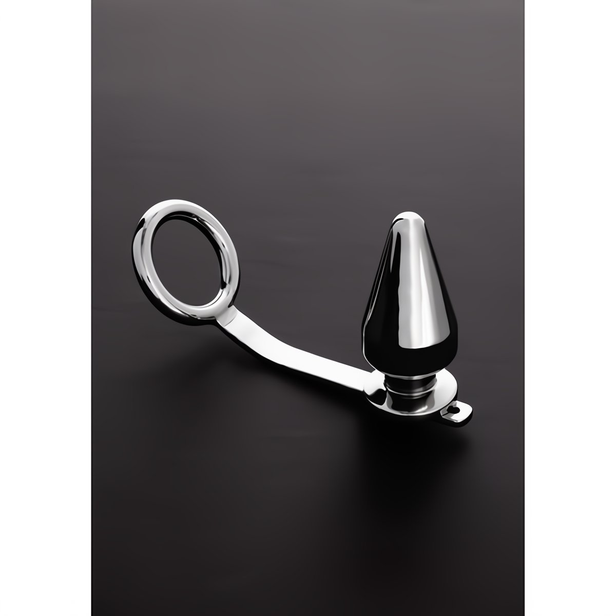 'Shots Steel Cock Ring en Buttplug Verstelbaar - RVS' - EroticToyzCockringenSteel by Shots