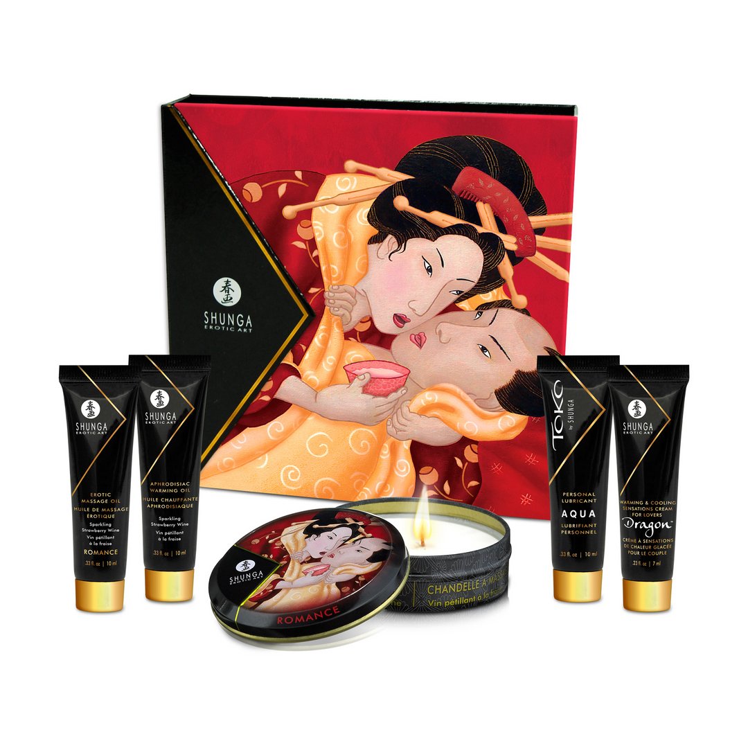 SHUNGA Geisha's Secret Kit Aardbei - 90 ml Set - EroticToyzStimulerende Lotions en GelsShunga