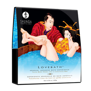 'Shunga Lovebath Ocean Temptations Gelervaring 575 gram - Blauw' - EroticToyzDouchegelShunga