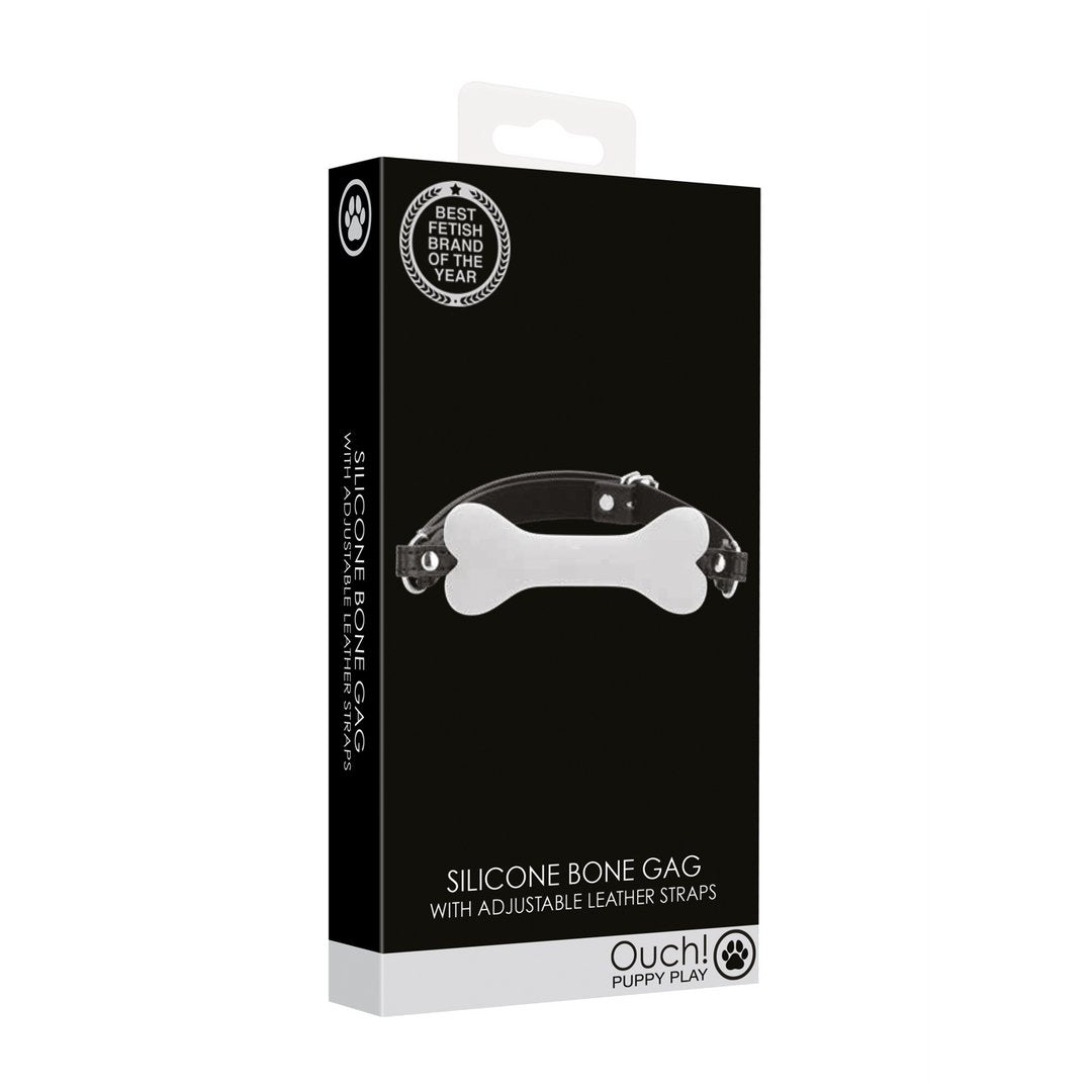 Silicone Bone Hondenknevel - Medische Siliconen, Verstelbare Band, Ouch! Puppy Play - EroticToyzProducten,Toys,Fetish,Gags,,GeslachtsneutraalOuch! by Shots