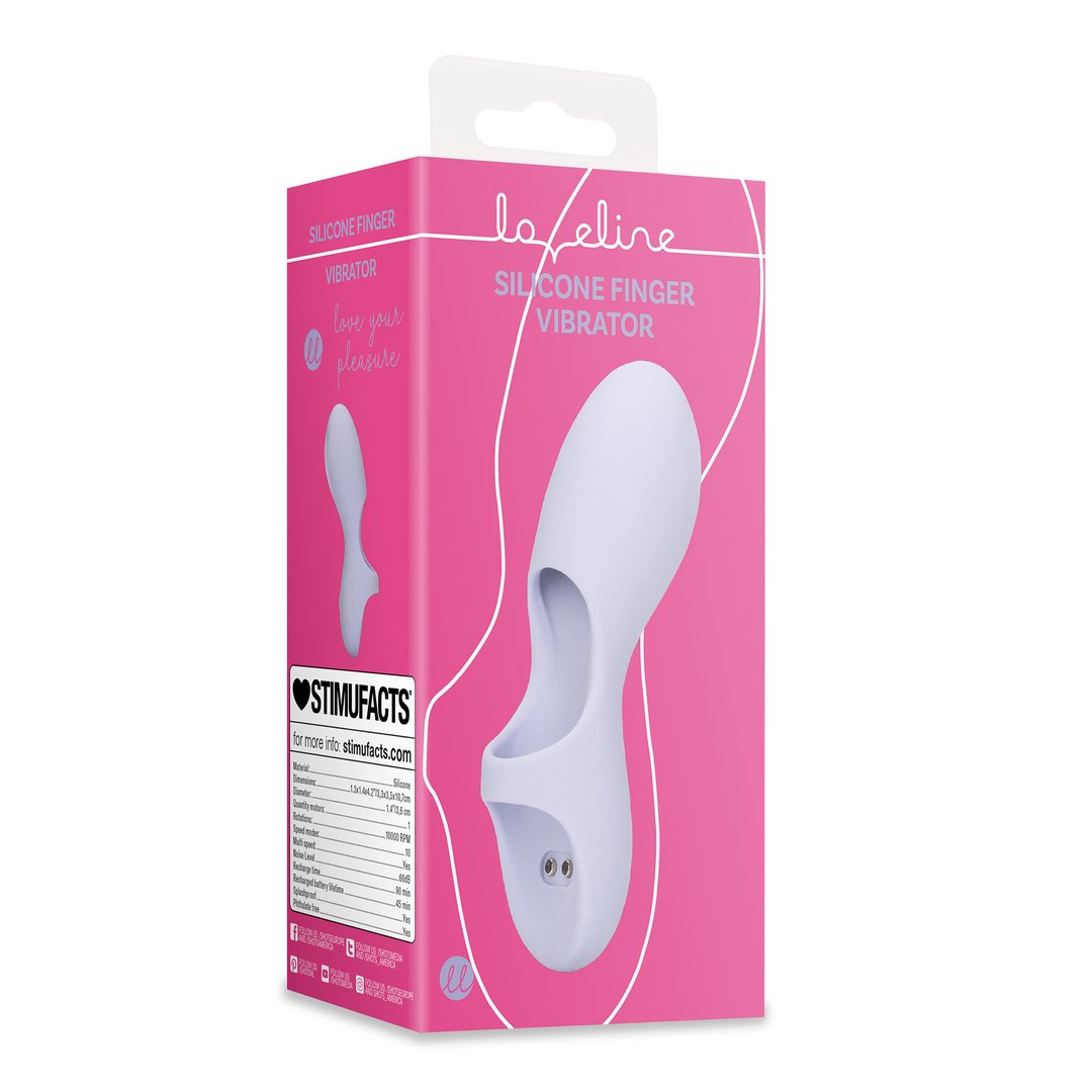 'Silicone Clitoris Vinger Vibrator Oplaadbaar – Diverse Kleuren' - EroticToyzVingervibratorLoveline by Shots