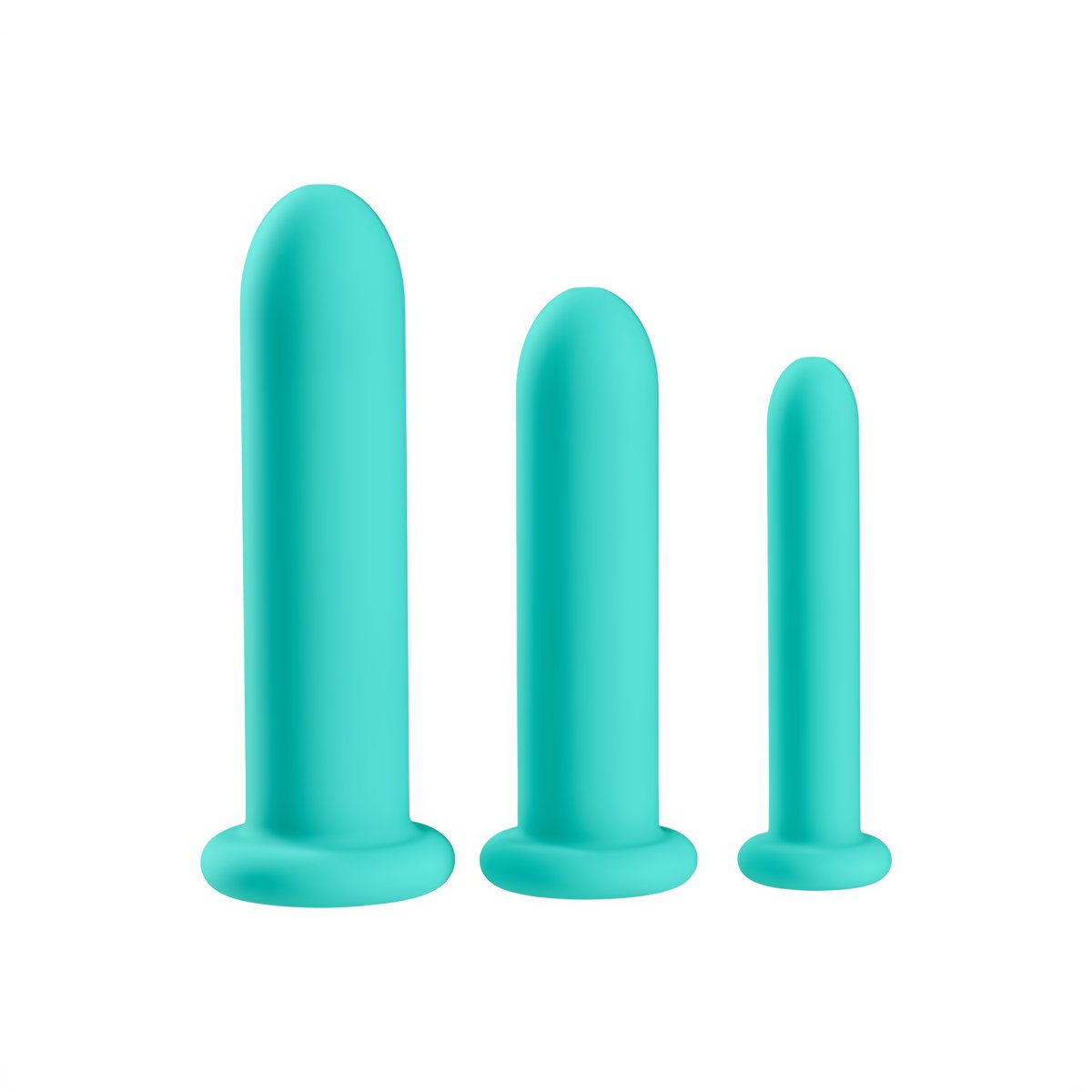 'Silicone Dilator Set in 3 Maten - Zwart' - EroticToyzDilatatorsetsCloud 9