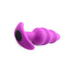 'Silicone Swirl Vibrerende Butt Plug met Afstandsbediening - Zwart' - EroticToyzButtplugs Anale Dildo's VibrerendXR Brands