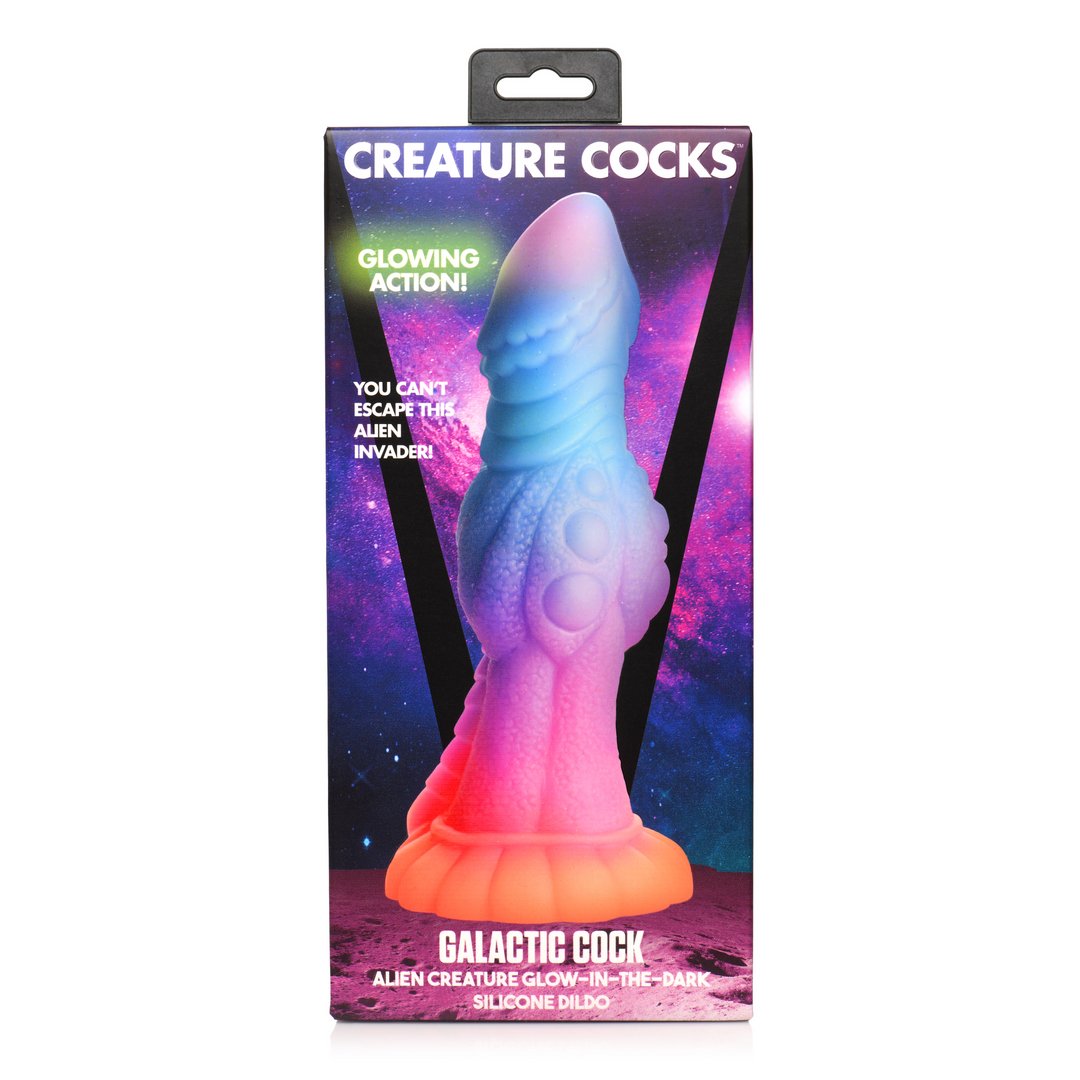 Siliconen Dildo Met Zuignap - Glow in the Dark - EroticToyzNiet - Fallische Dildo'sXR Brands