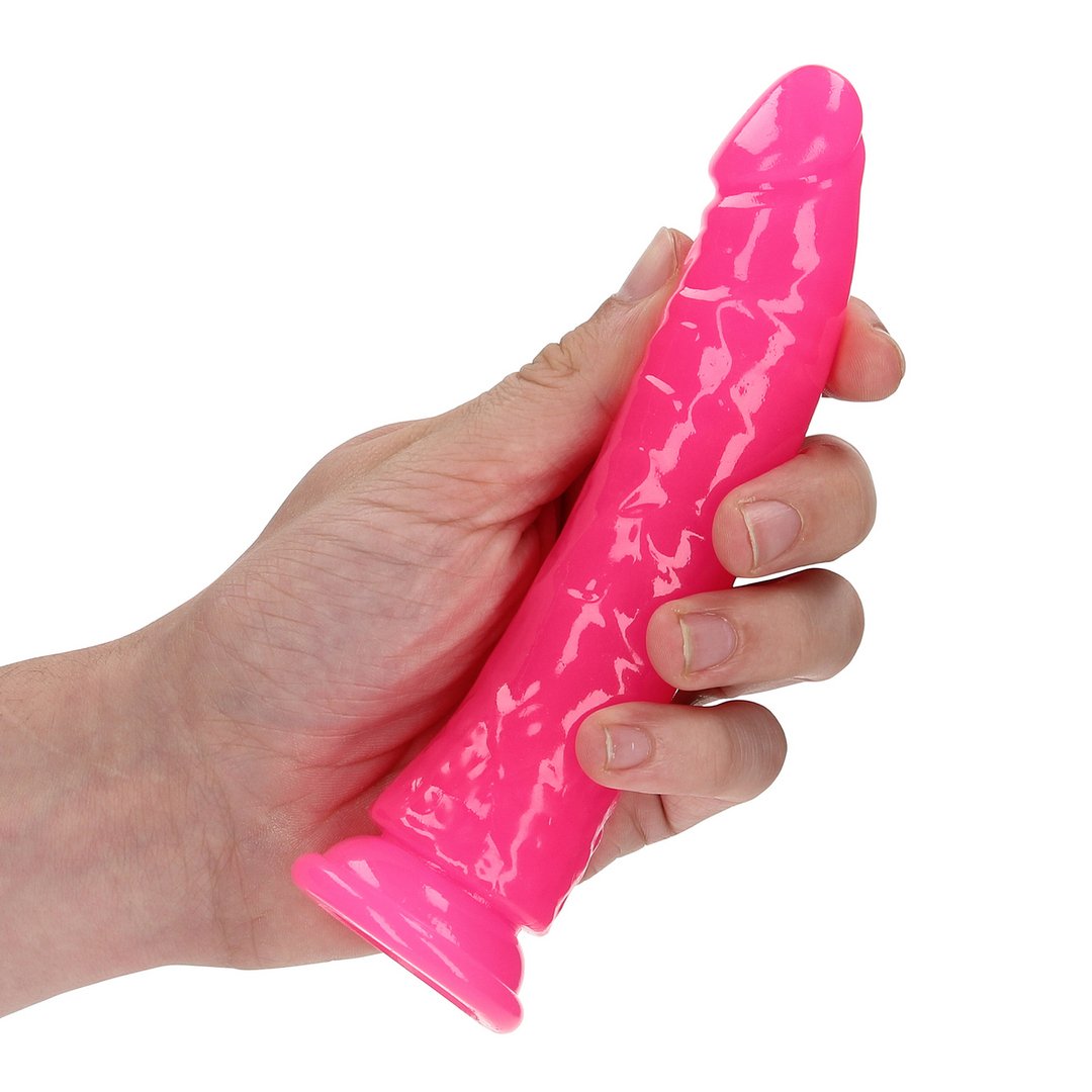 Slanke Realistische Dildo met Zuignap en Glow in the Dark - 15,5 cm - EroticToyzProducten,Toys,Dildos,Realistische Dildo's,,RealRock by Shots