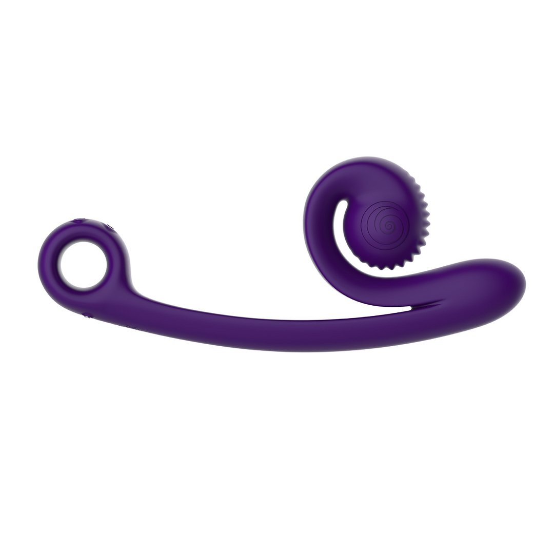 Snail Vibe Curve Dubbele Vibrator met Slide'n'Roll Technologie - Paars - EroticToyzLuxe VibratorSnail Vibe