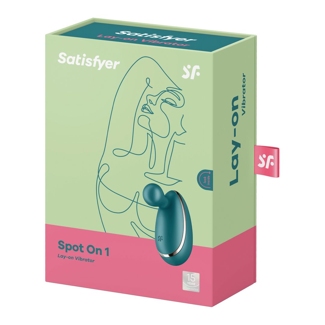 Spot On 1 - Groen Clitorale Stimulator met 12 Vibratieprogramma's - EroticToyzProducten,Toys,Vibrators,Clitoris Stimulator,Lay - on Vibrator,,GeslachtsneutraalSatisfyer