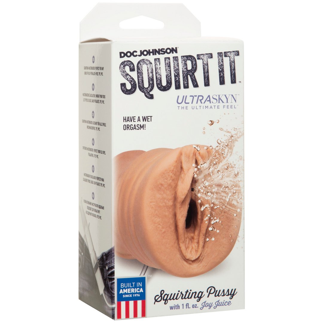 'Squirt It Realistische Squirting Masturbator 30 ml - Huidskleurig' - EroticToyzVagina MasturbatorDoc Johnson