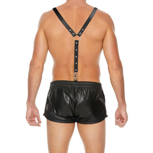 Stoere Splitleren Bretels voor Mannen - EroticToyzProducten,Toys,Fetish,Harnassen,Outlet,,MannelijkOuch! by Shots