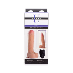 Stuwende Silicone Dildo met Afstandsbediening - Real Thrust - EroticToyzProducten,Toys,Vibrators,Realistische Vibrators,Thrusting Vibrators,,GeslachtsneutraalXR Brands