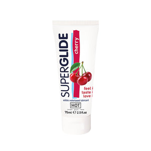 Superglide Eetbaar Glijmiddel op Waterbasis - 75 ml - EroticToyzProducten,Veilige Seks, Verzorging Hulp,Glijmiddelen,Glijmiddelen met Smaak,Eetbaar,,GeslachtsneutraalHOT