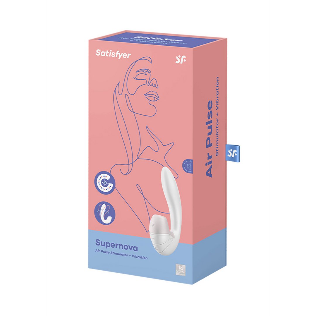 Supernova - Inbrengbare Dubbele Luchtdruk Rabbit Vibrator - EroticToyzProducten,Toys,Vibrators,Airpulse - Vibrator,Clitoris Stimulator,Air Pulse,,GeslachtsneutraalSatisfyer