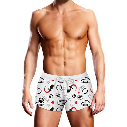 Swim Trunk Puppie Print - XL - EroticToyzProducten,Lingerie,Zwemkleding,Badpak,,MannelijkProwler