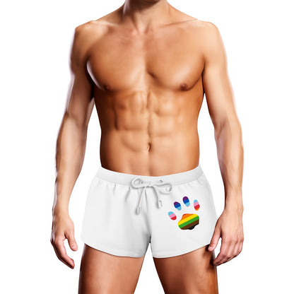 Swim Trunk White Oversized Paw - M - EroticToyzProducten,Lingerie,Zwemkleding,Badpak,,MannelijkProwler