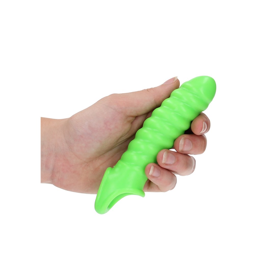 Swirl Stretchable Penis Sheath - Glow in the Dark - EroticToyzProducten,Toys,Toys voor Mannen,Penis Sleeve,,MannelijkOuch! by Shots