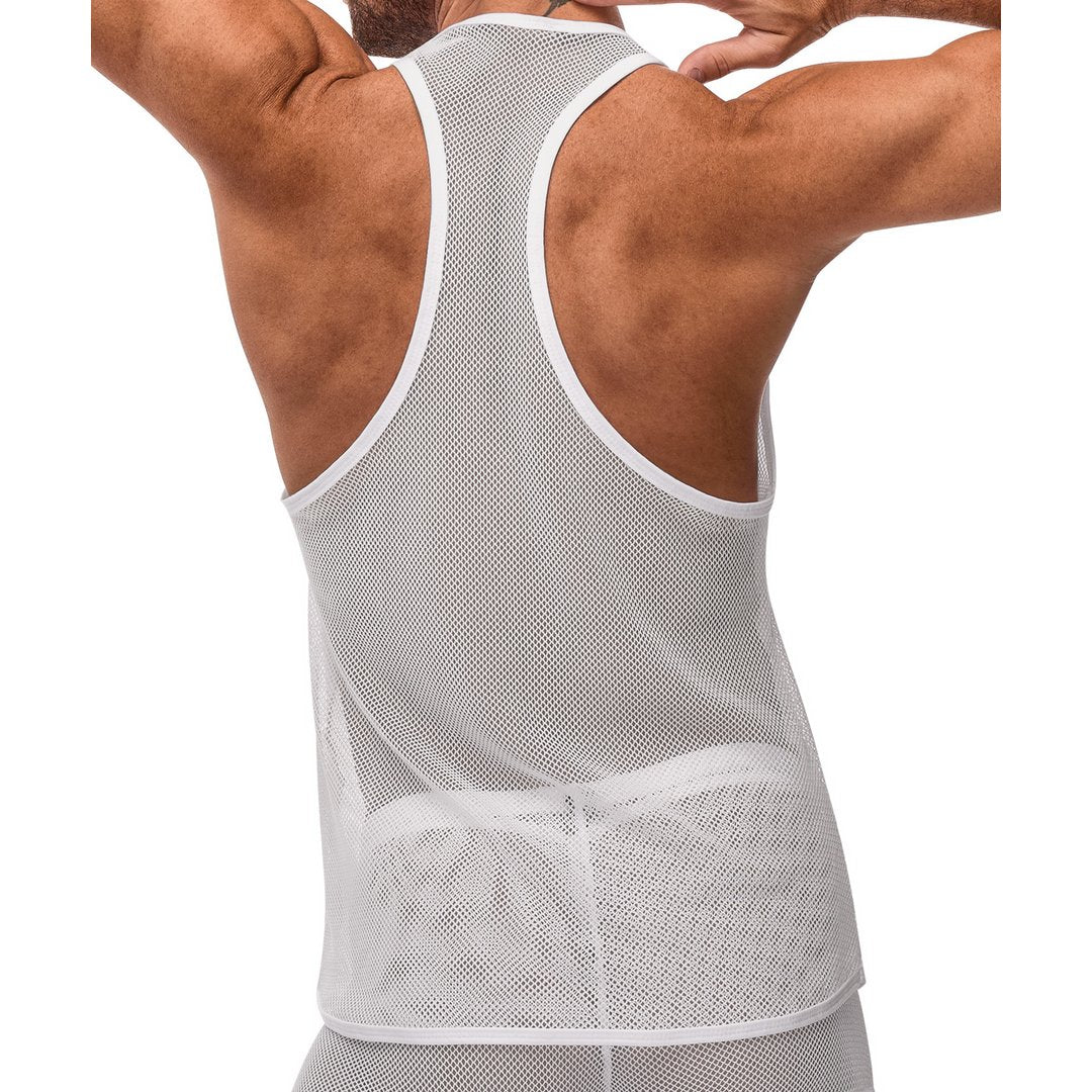 Tank Top - XL - White - EroticToyzProducten,Lingerie,Lingerie voor Hem,T - Shirts / Tops,,MannelijkMale Power