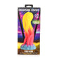 Tenta Glow Fantasy Dildo 21,6 cm - Glow - in - the - Dark Silicone - Blauw/Roze/Geel - EroticToyzNiet - Fallische Dildo'sXR Brands