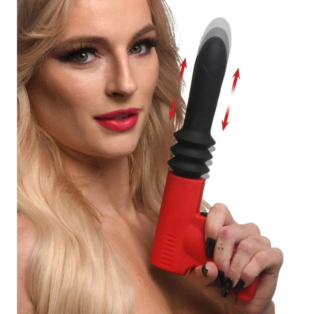 Thrusting Pistola Vibrator - Red - EroticToyzProducten,Toys,Vibrators,Thrusting Vibrators,,GeslachtsneutraalXR Brands