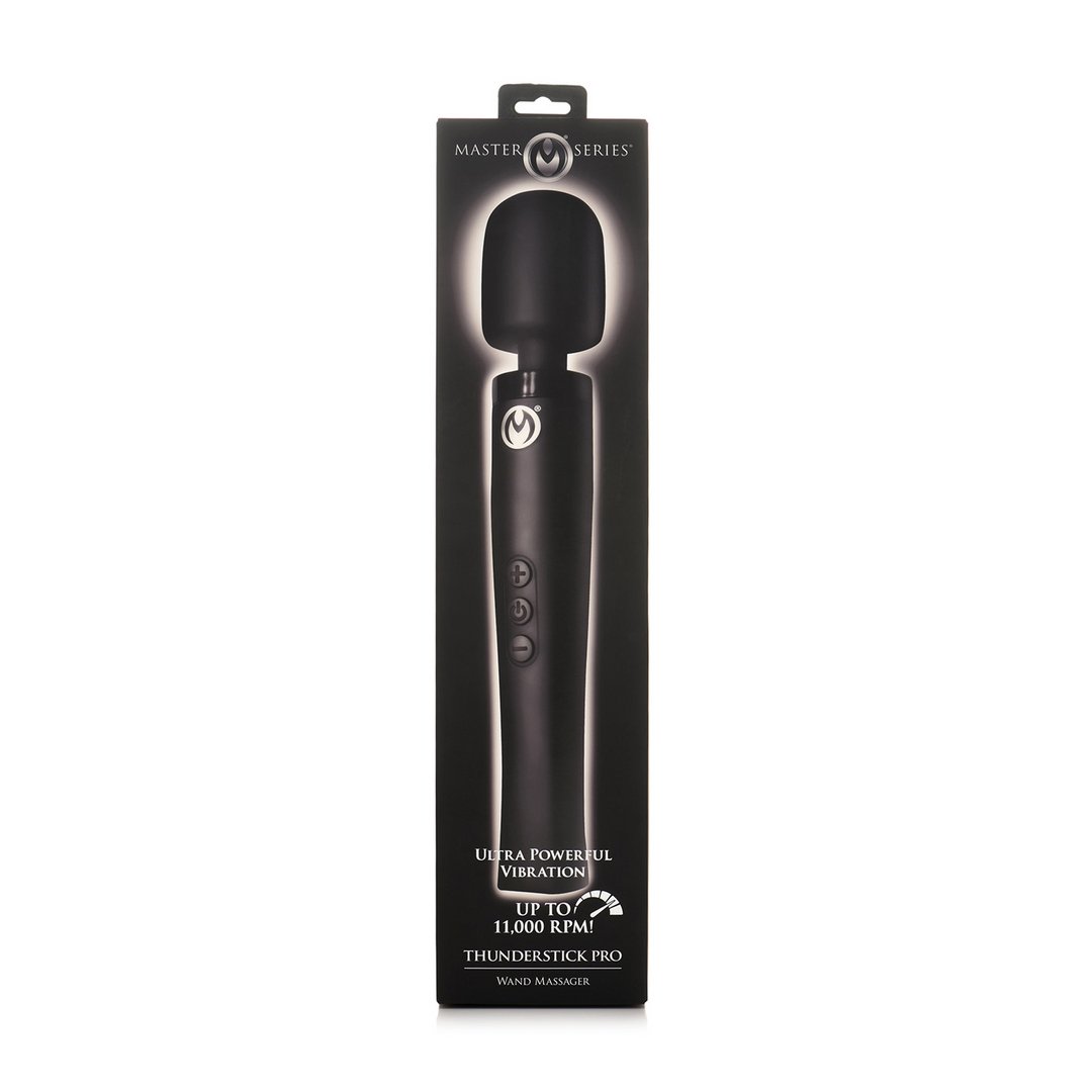 'Thunderstick Pro Wand Massager Oplaadbaar - Zwart' - EroticToyzMassagetoestellen WandsXR Brands